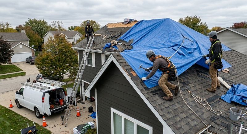 A Frame Roof Repair in Chardon, OH