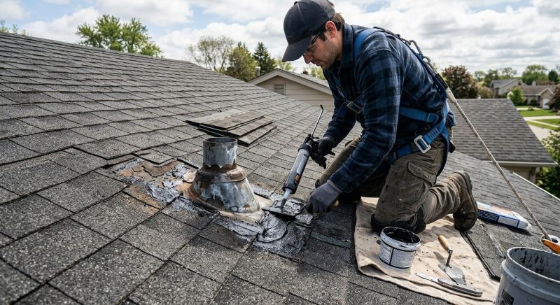 Asphalt Roof Leak Repair in Aurora, OH