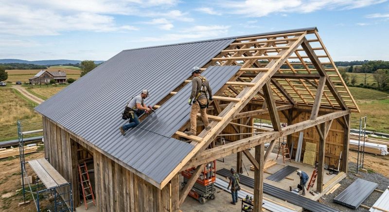 Barn Roof Installation in Chardon, OH