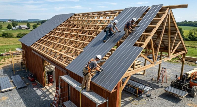 Barn Roof Installation in Chardon, OH