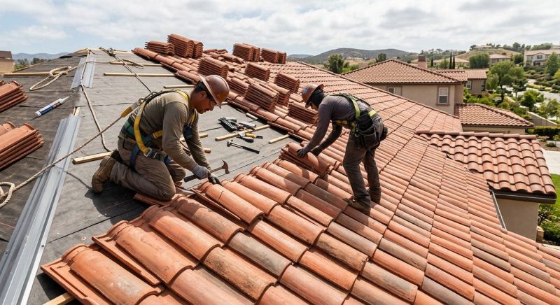 Barrel Tile Roof Installation in Chardon, OH