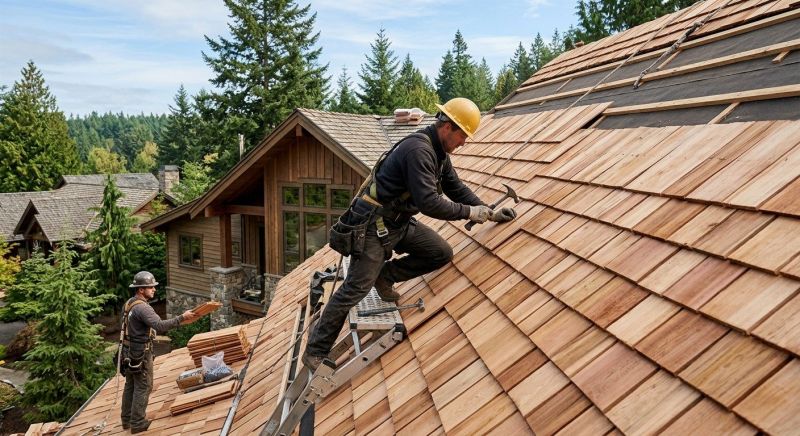 Cedar Roof Installation in Painesville, OH