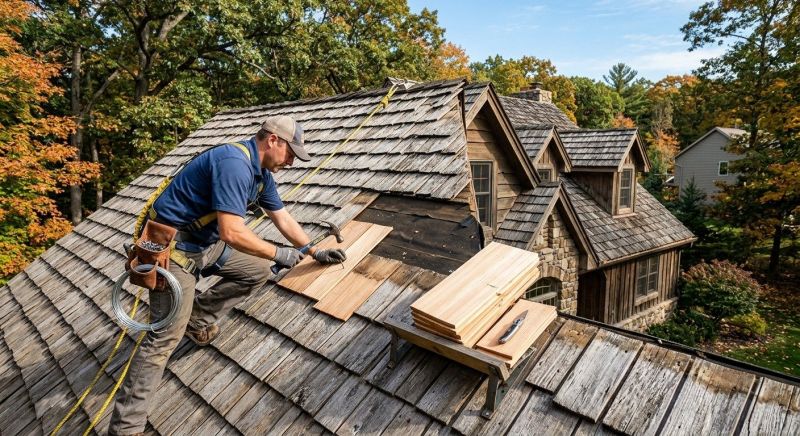 Cedar Shingles Repair in Jefferson, OH