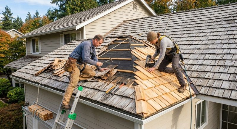 Cedar Shingles Repair in Mentor, OH