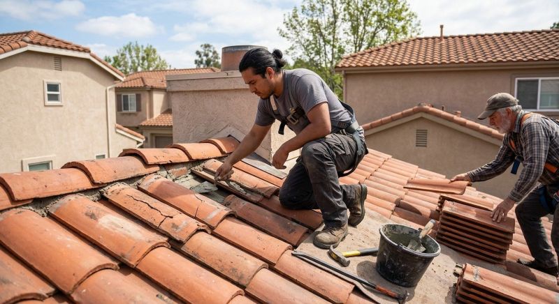 Clay Roof Leak Repair in Chardon, OH