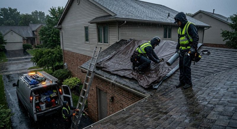 Collapsing Roof Repair in Chardon, OH