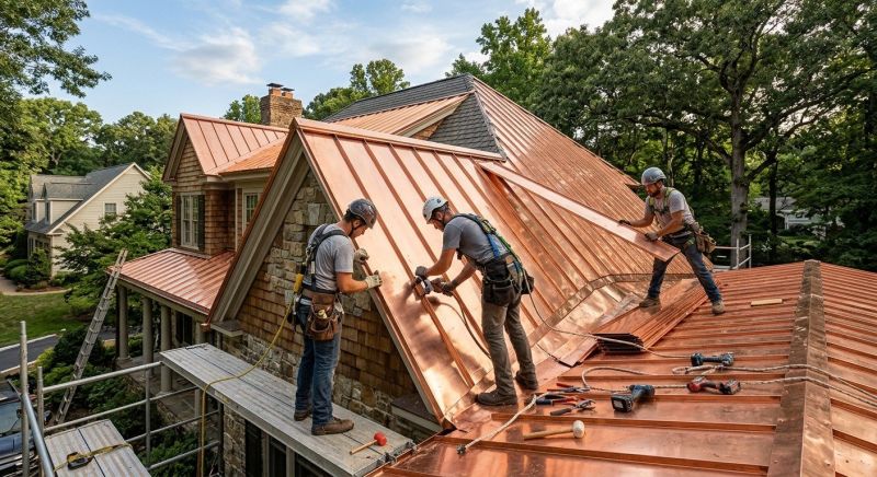 Copper Roof Installation in Chardon, OH