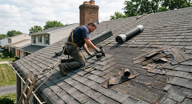 Damaged Roof Repair in Chesterland, OH