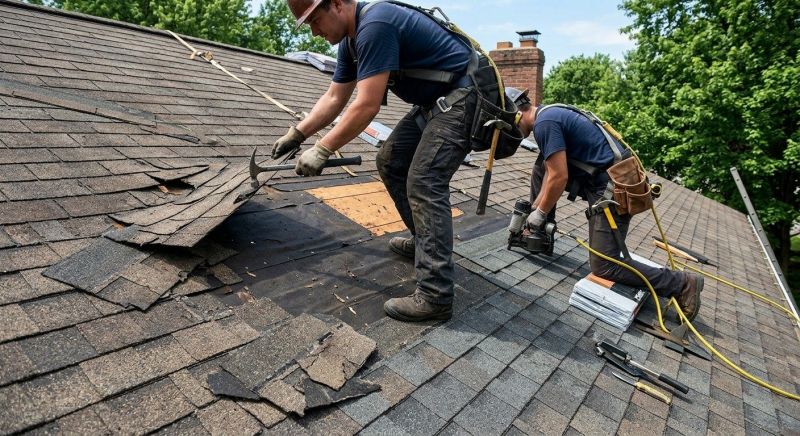 Damaged Roof Repair in Chardon, OH