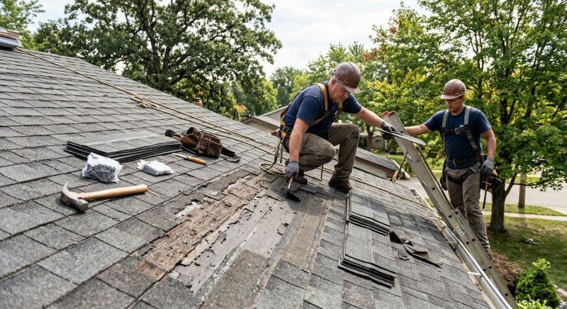 Damaged Roof Repair in Montville, OH