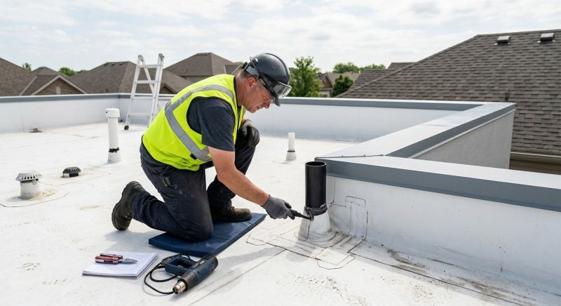 Epdm Roof Inspection in Chardon, OH