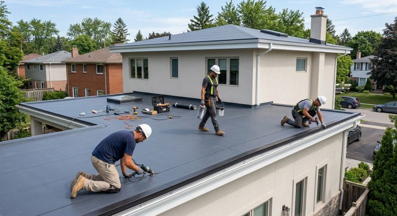 Epdm Roof Installation in Aurora, OH