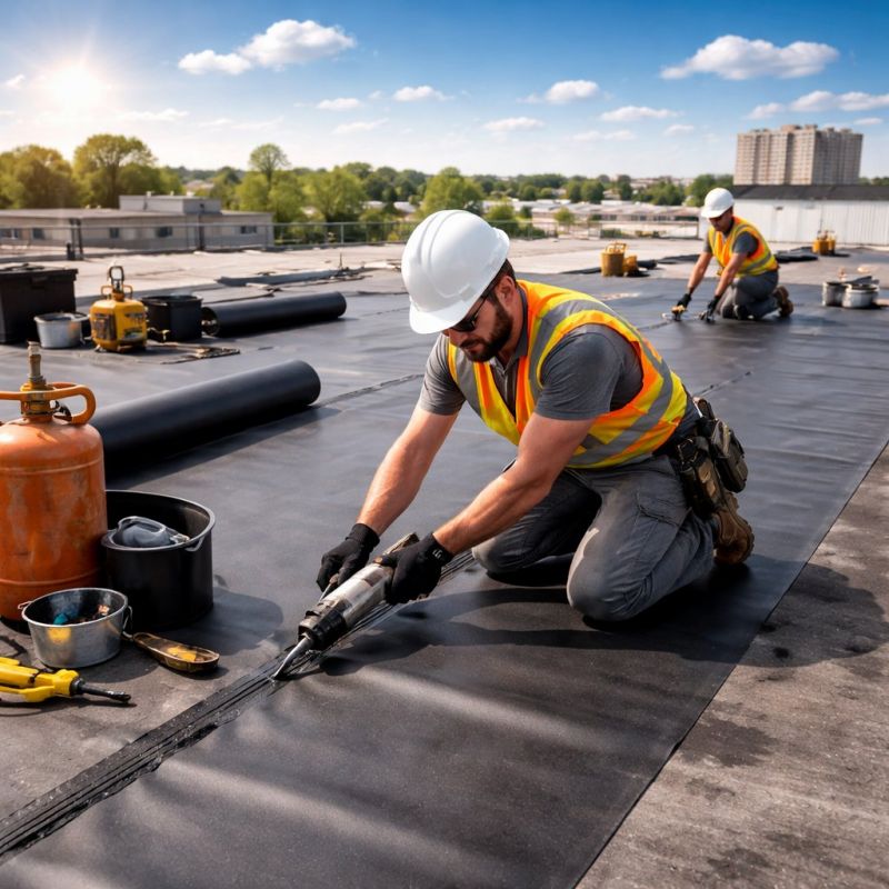 Epdm Roof Installation in Chardon, OH