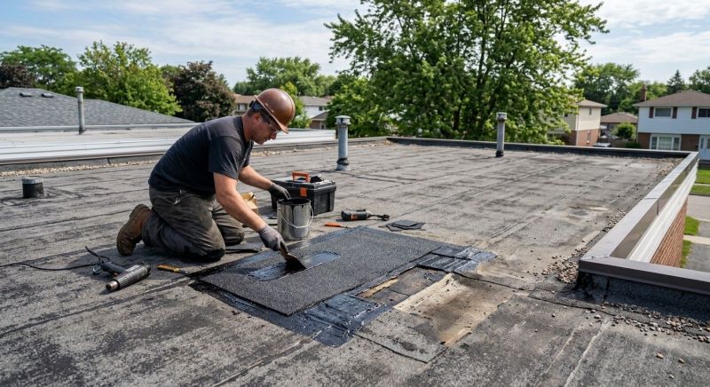 Flat Roof Repair in Aurora, OH