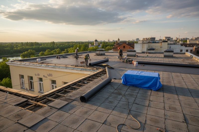 Flat Roof Replacement in Mantua, OH