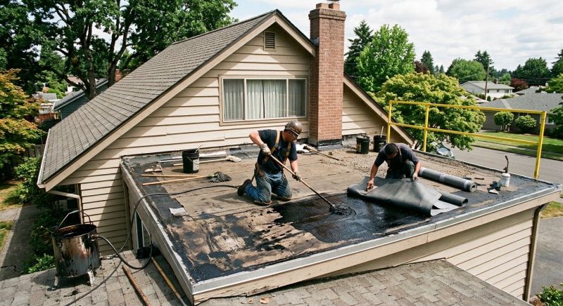 Flat Roof Tar Repair in Chardon, OH