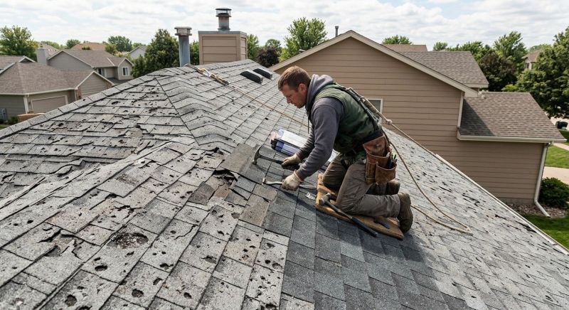 Hail Damage Roof Repair in Montville, OH