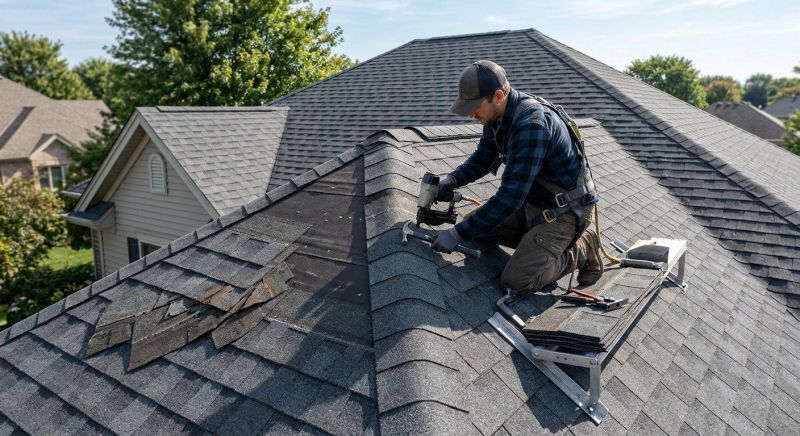 Hip Roof Shingle Repair in Chardon, OH