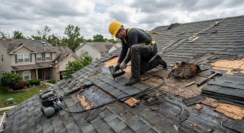 Roof Damage Repair in Hiram, OH