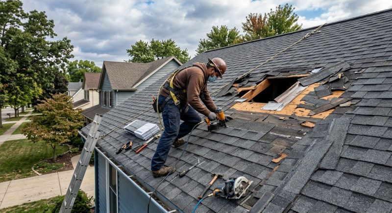 Roof Damage Restoration in Rome, OH