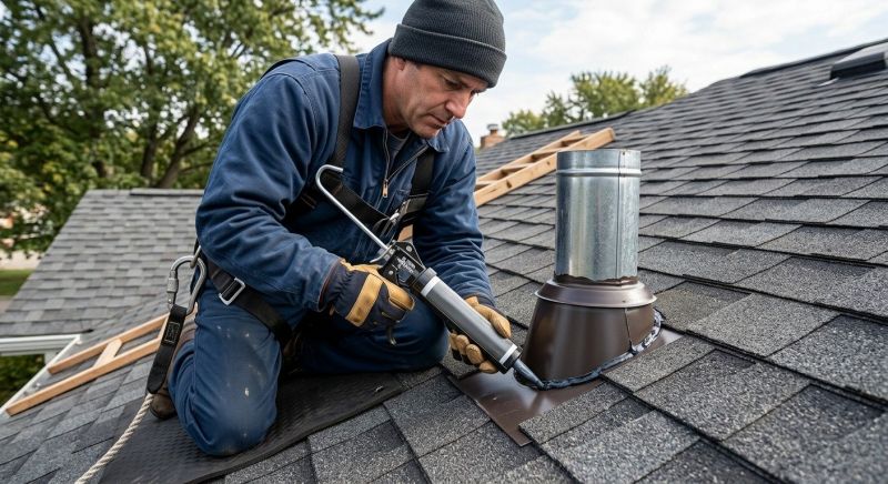 Roof Vent Flashing Repair in Chardon, OH