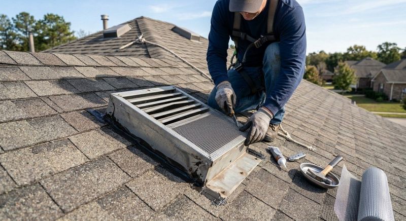Roof Vent Flashing Repair in Chardon, OH