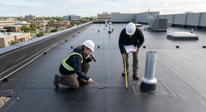 Rubber Roof Inspection in Chardon, OH