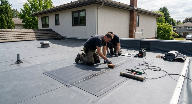 Rubber Roof Repair in Streetsboro, OH