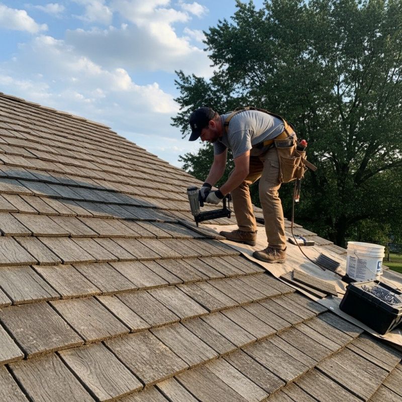 Shake Shingle Repair in Aurora, OH