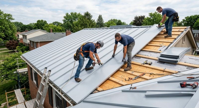 Sheet Roofing Installation in Streetsboro, OH
