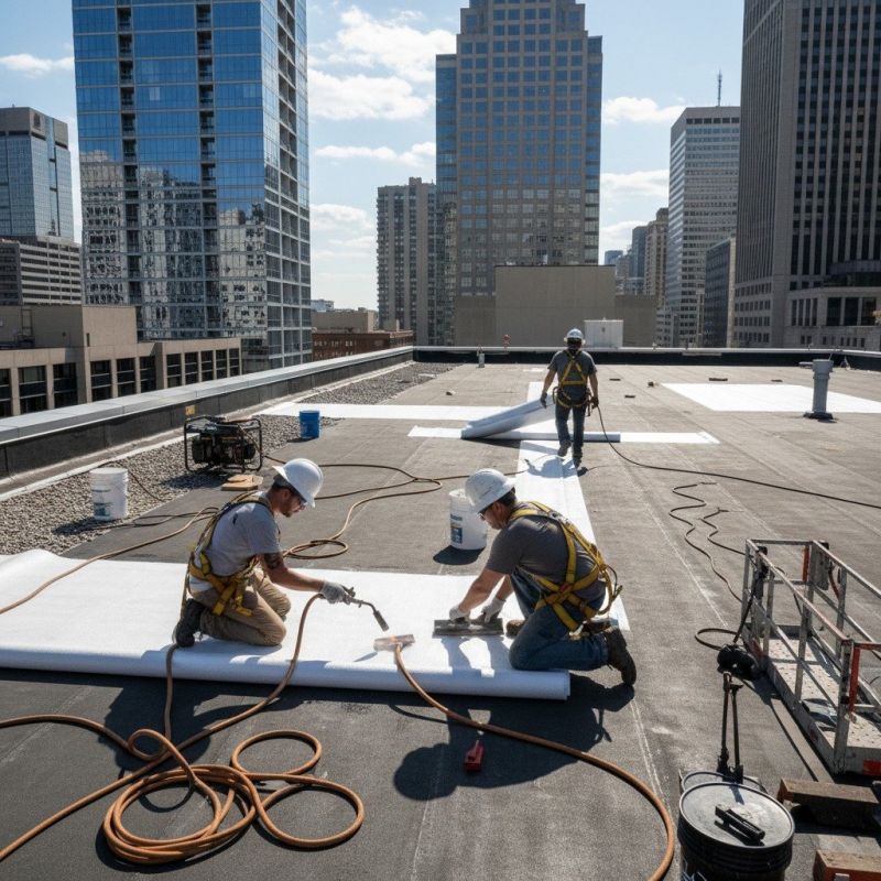 Single Ply Roof Repair in Jefferson, OH