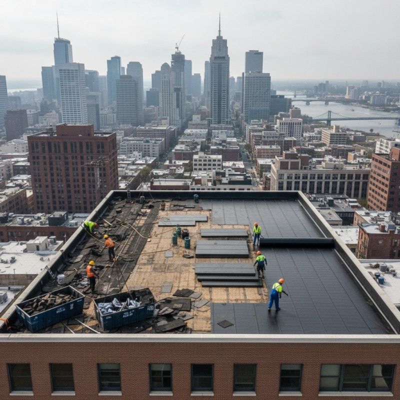 Single Ply Roof Replacement in Lake County, OH