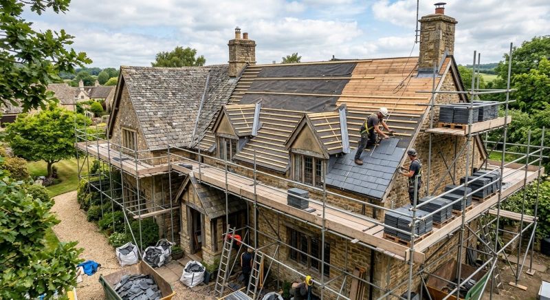 Slate Roof Replacement in Chardon, OH