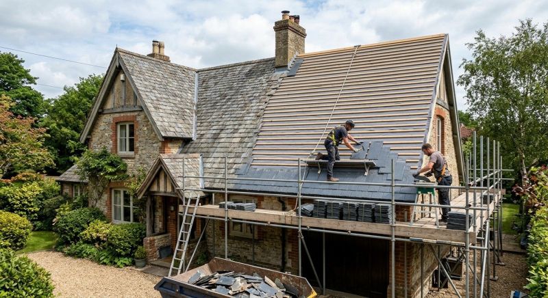 Slate Roof Replacement in Painesville, OH