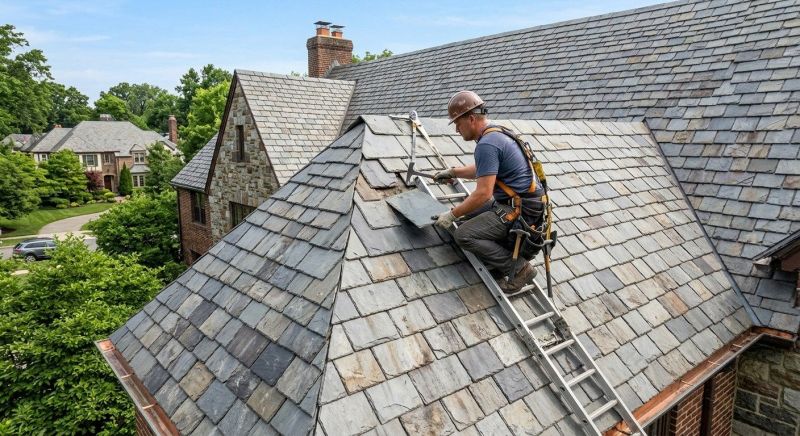 Slate Shingle Replacement in Chardon, OH