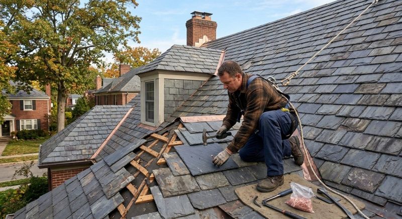 Slate Shingles Repair in Madison, OH