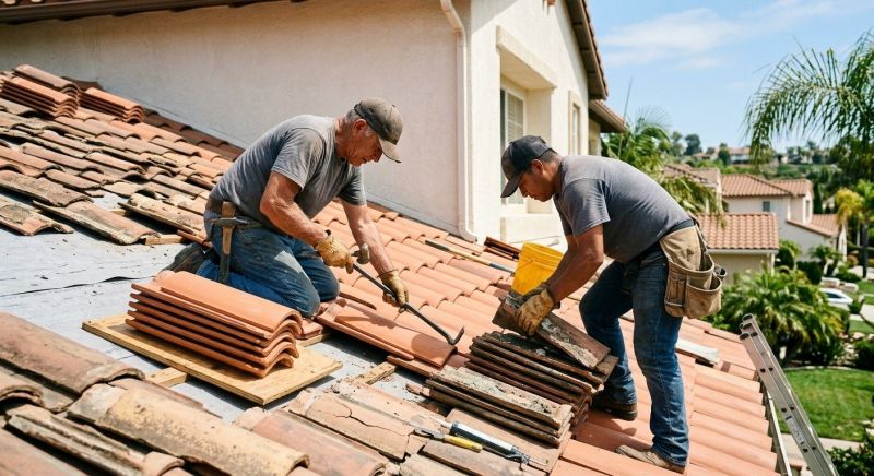 Spanish Tile Roof Repair in Chardon, OH
