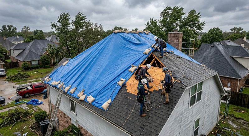 Storm Damage Roof Repair in Chesterland, OH