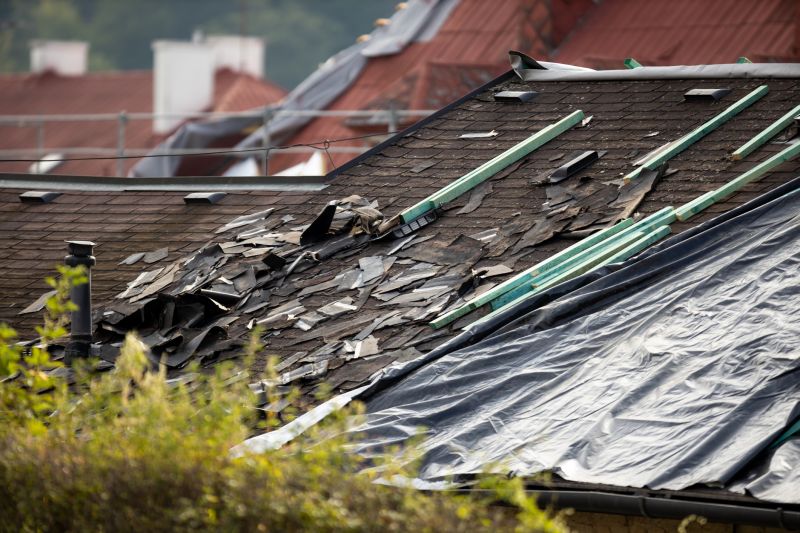 Storm Damage Roof Tarping in Chardon, OH