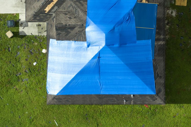 Storm Damage Roof Tarping in Chardon, OH