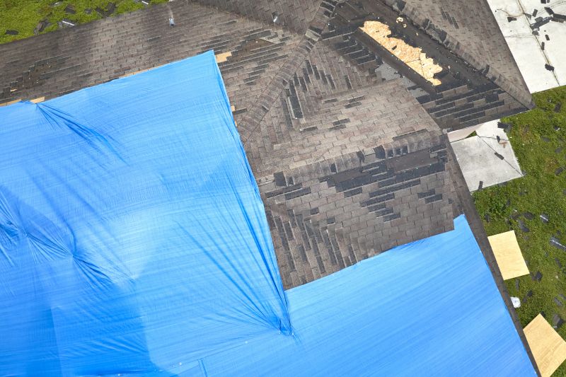 Storm Damage Roof Tarping in Chardon, OH