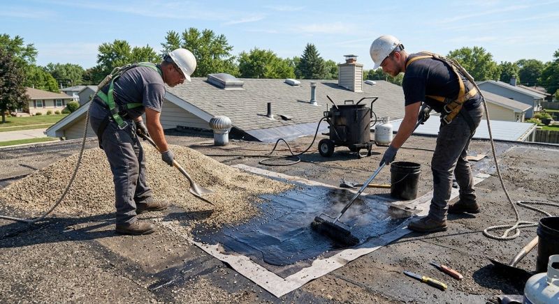 Tar And Gravel Roof Repair in Jefferson, OH