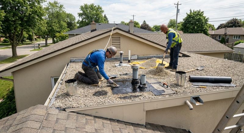 Tar And Gravel Roof Repair in Madison, OH