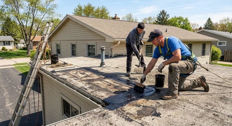 Tar And Gravel Roof Repair in Montville, OH