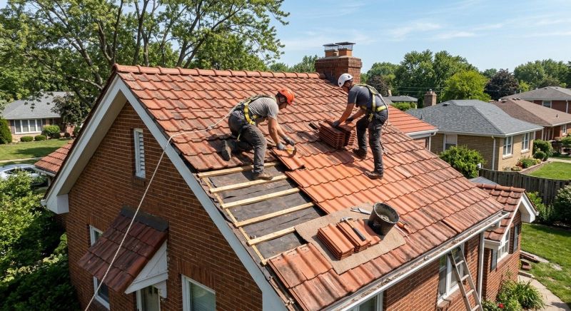 Tile Roof Repair in Rome, OH