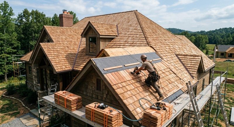 Wood Roofing Installation in Aurora, OH