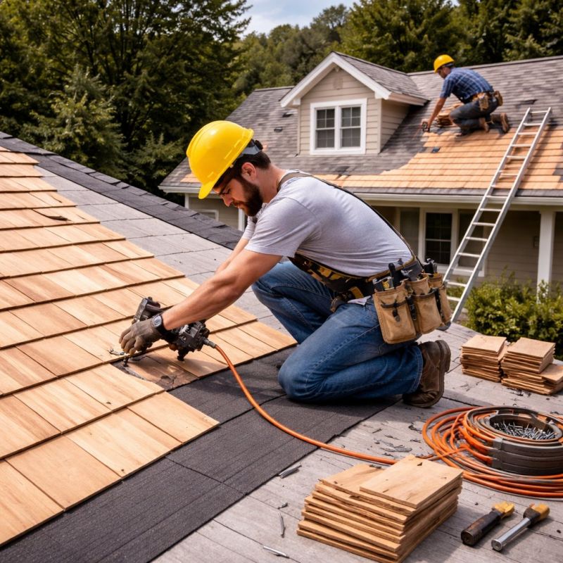 Wood Roofing Installation in Streetsboro, OH