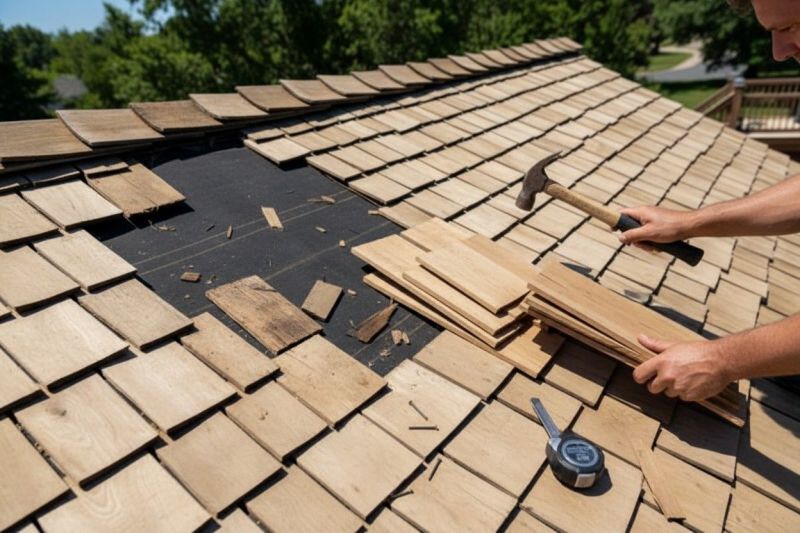 Wood Shake Roof Repair in Euclid, OH
