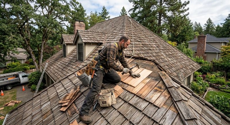 Wood Shake Roof Repair in Lake County, OH