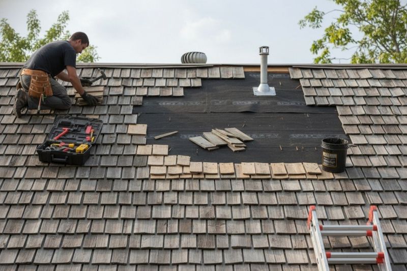Wood Shake Roof Repair in Lake County, OH